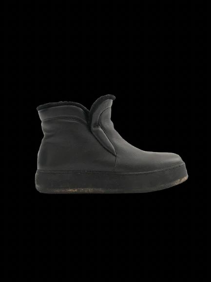 Excellent Max Mara Black Leather Ankle Boots Size 37