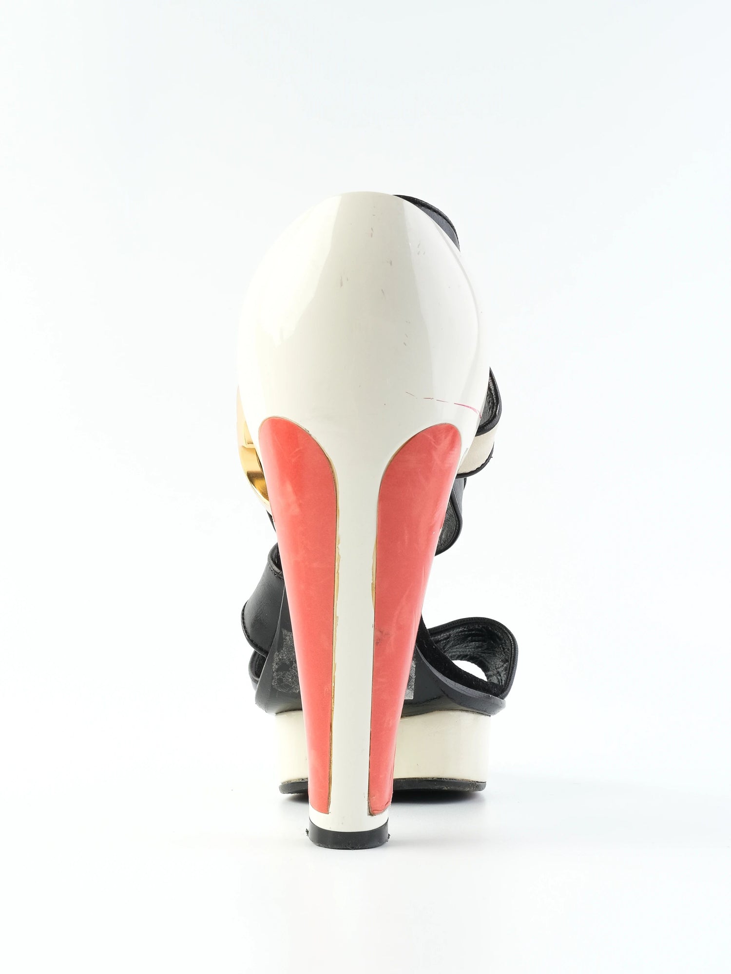 Excellent Marc Jacobs High-Heeled Platform Sandals Leather Size 38