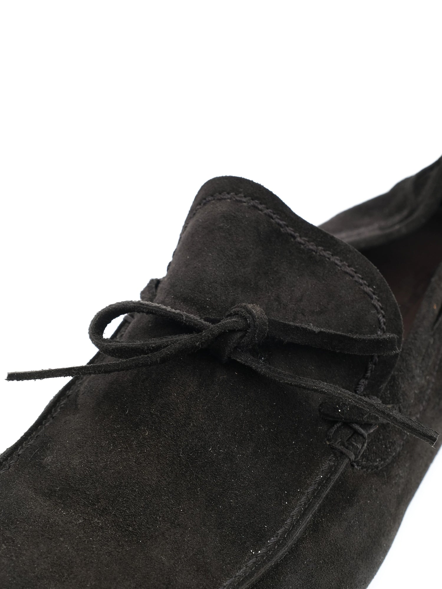 Excellent Moreschi Black Leather Loafers with Bow Detail Size 41.5