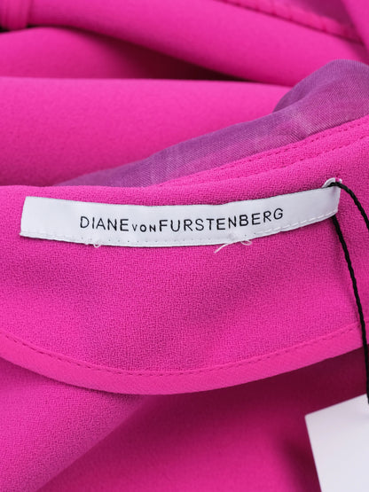 Excellent Diane von Furstenberg Pink Sleeveless Dress Size M