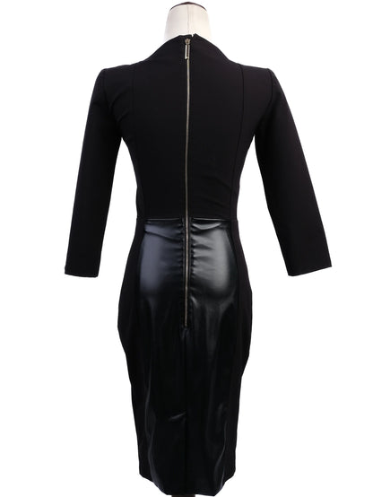 Excellent Elisabetta Franchi Black Bodycon Dress Size M