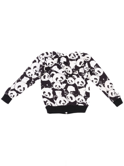 Excellent Dolce Gabbana Kids Panda Hoodie Black White Size 10
