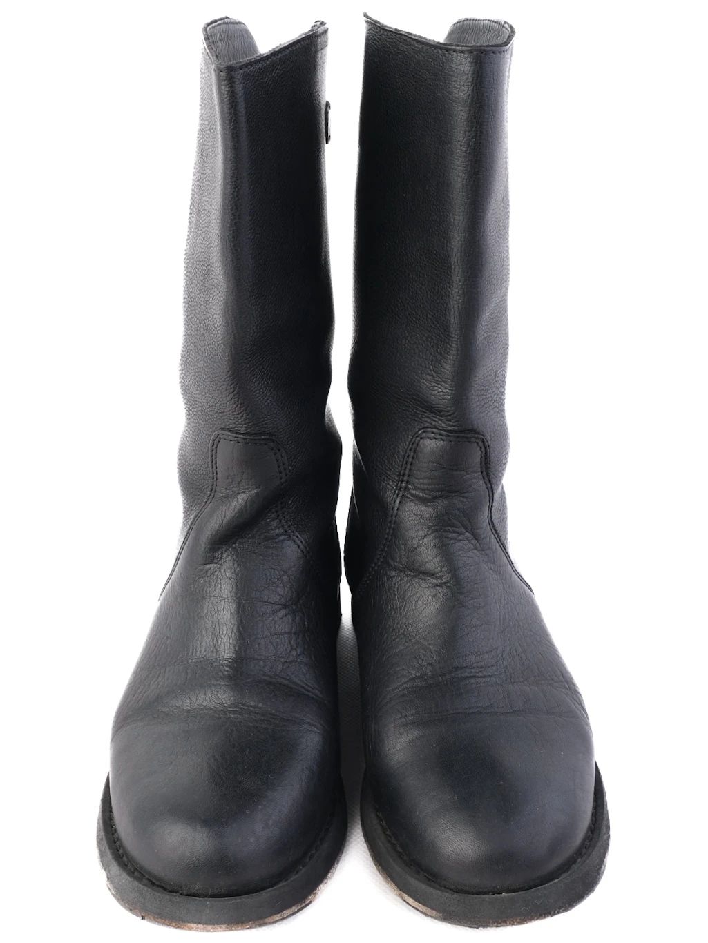 Excellent Dolce Gabbana Black Leather Mid-Calf Boots Size 36