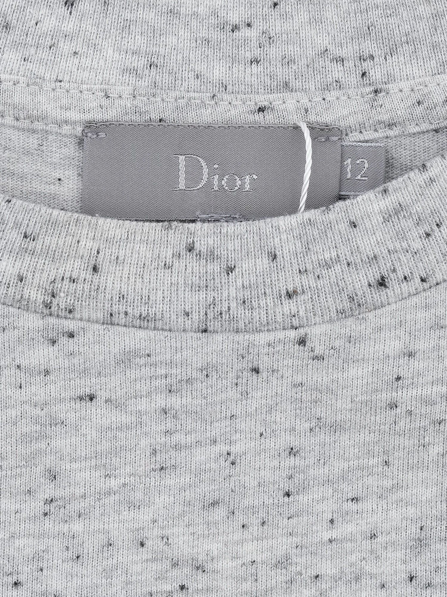 EXCELLENT Dior Gray Polyester T-Shirt Size 12 for Kids