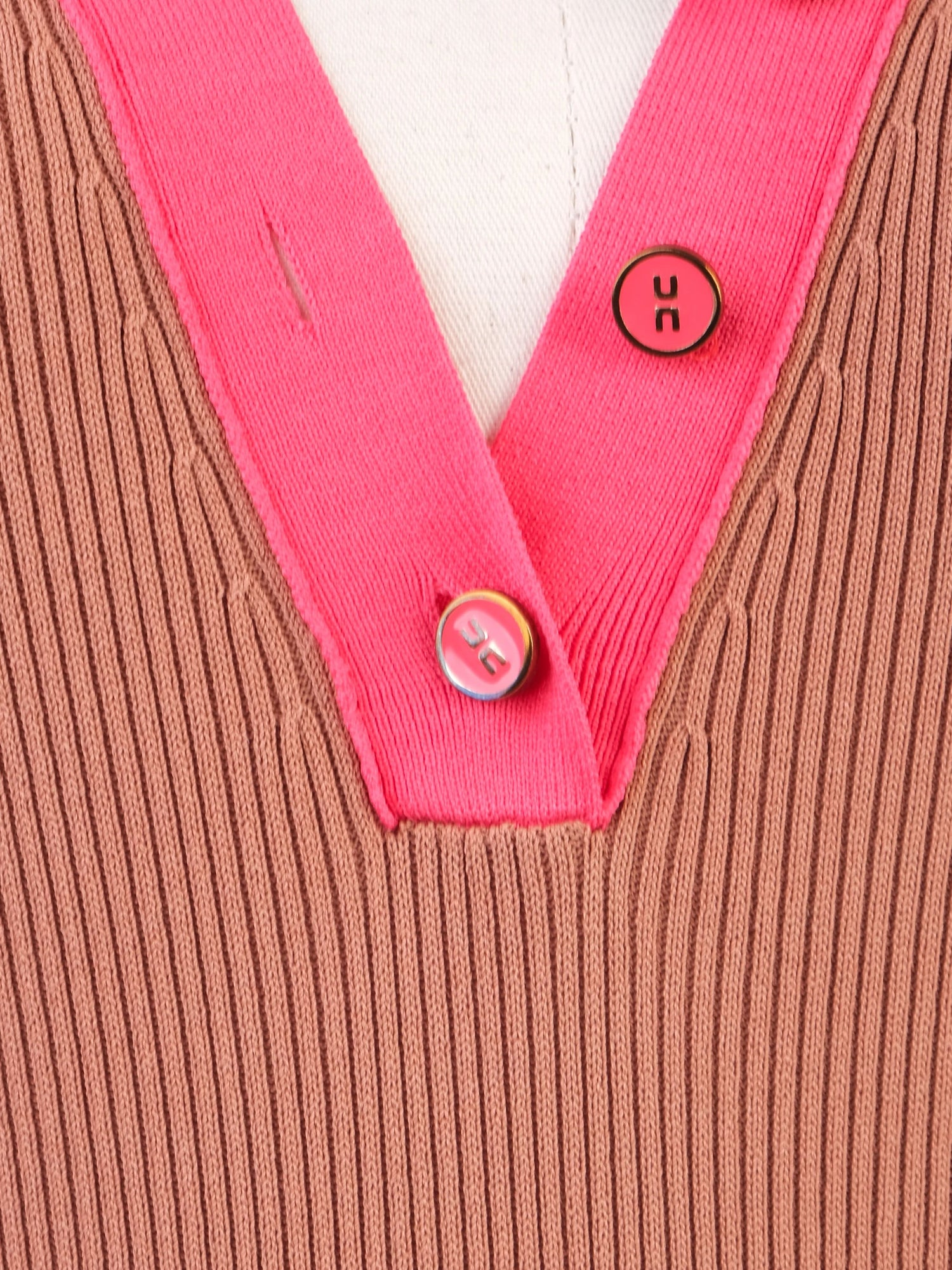 Excellent Elisabetta Franchi Orange Long Sleeve Dress Size M