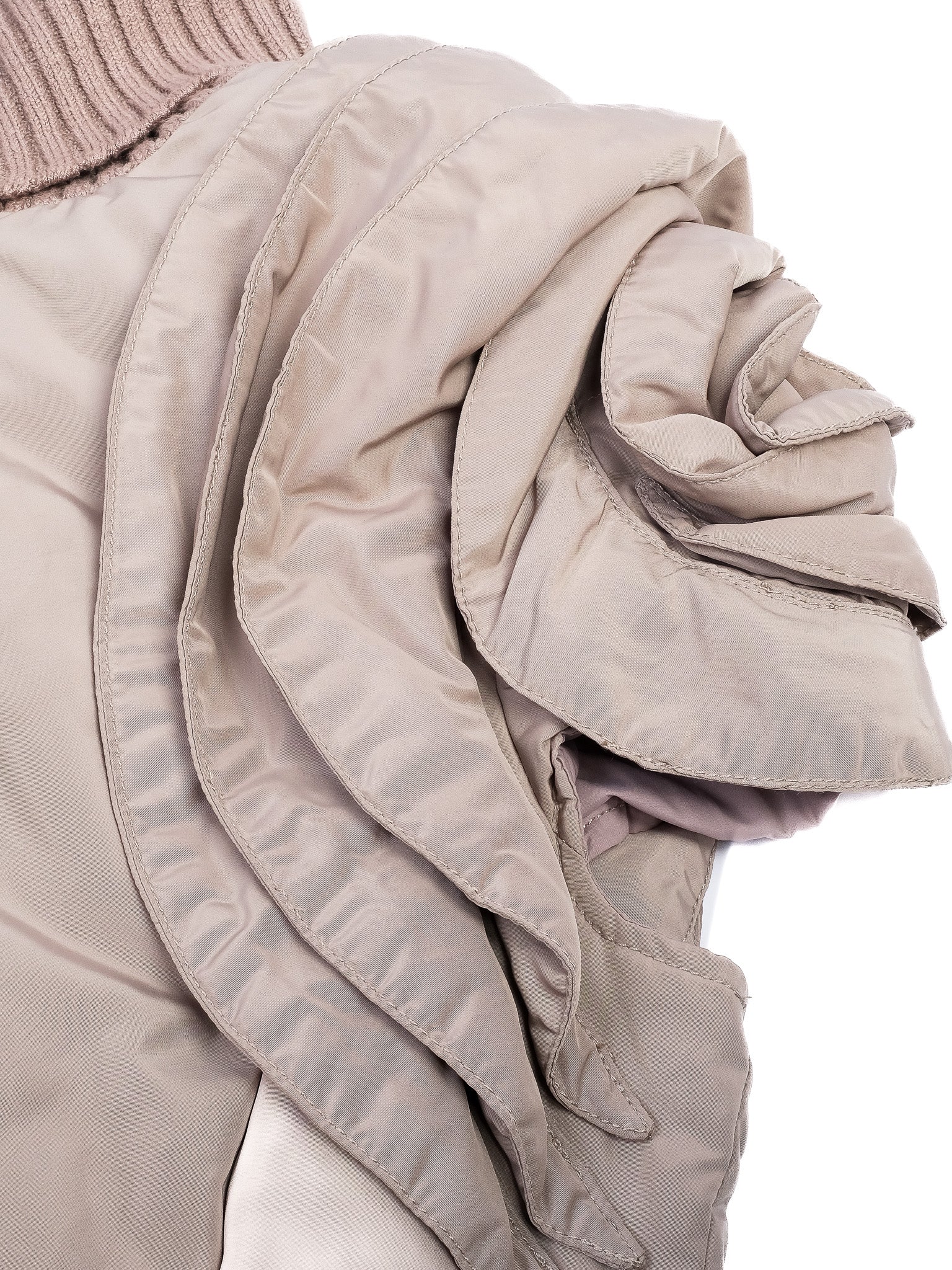 EXCELLENT Valentino Gray Nylon Short-Sleeved Jacket Size S
