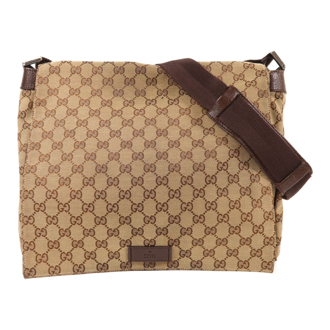 Gucci Canvas Shoulder Bag Brown Canvas 145861