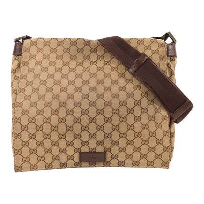 Gucci Canvas Shoulder Bag Brown Canvas 145861