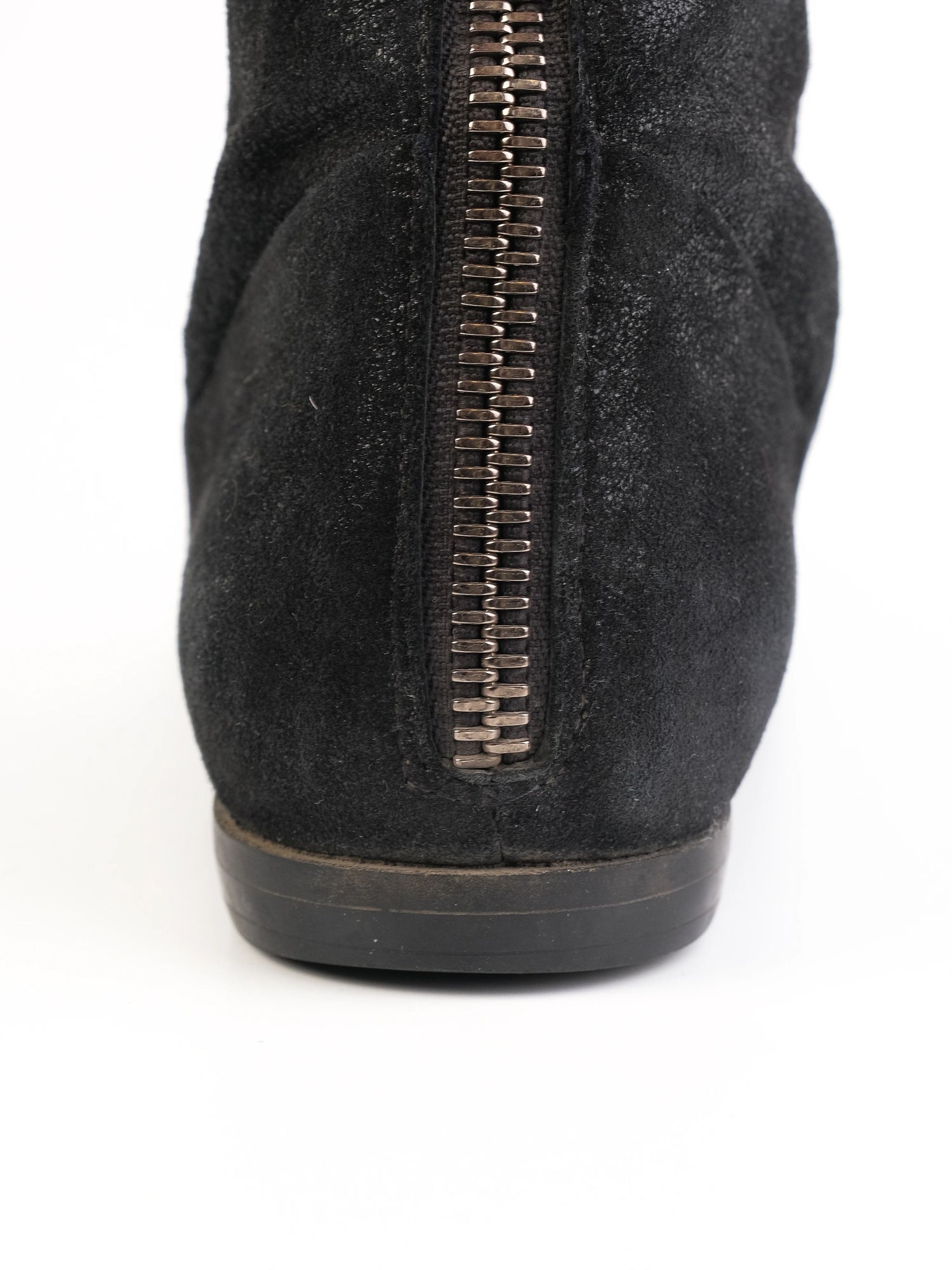 Giuseppe Zanotti Black Leather Over-the-Knee Boots Size 36.5