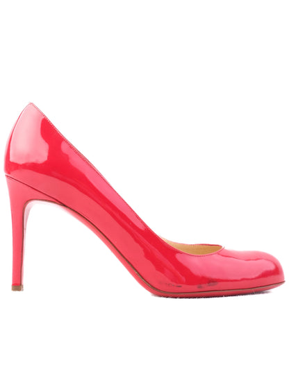 Good Christian Louboutin Red Leather High Heels Size 39 Pumps