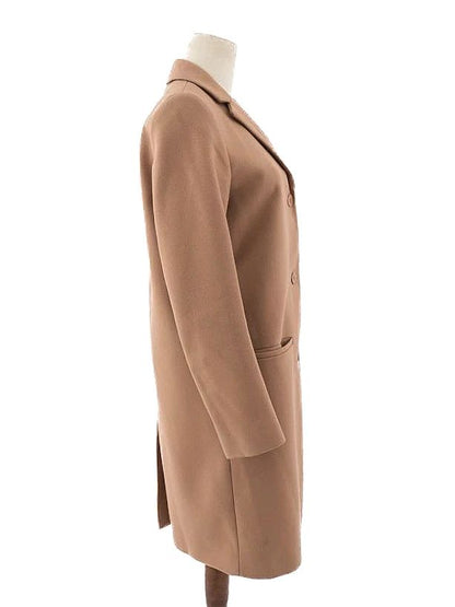 Excellent Cos Orange Wool Coat Size XS with Button Front