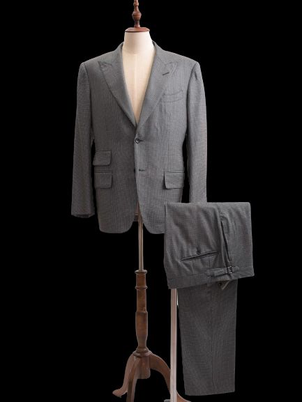 Excellent Tom Ford Gray Silk Suit Jacket Trousers Men&