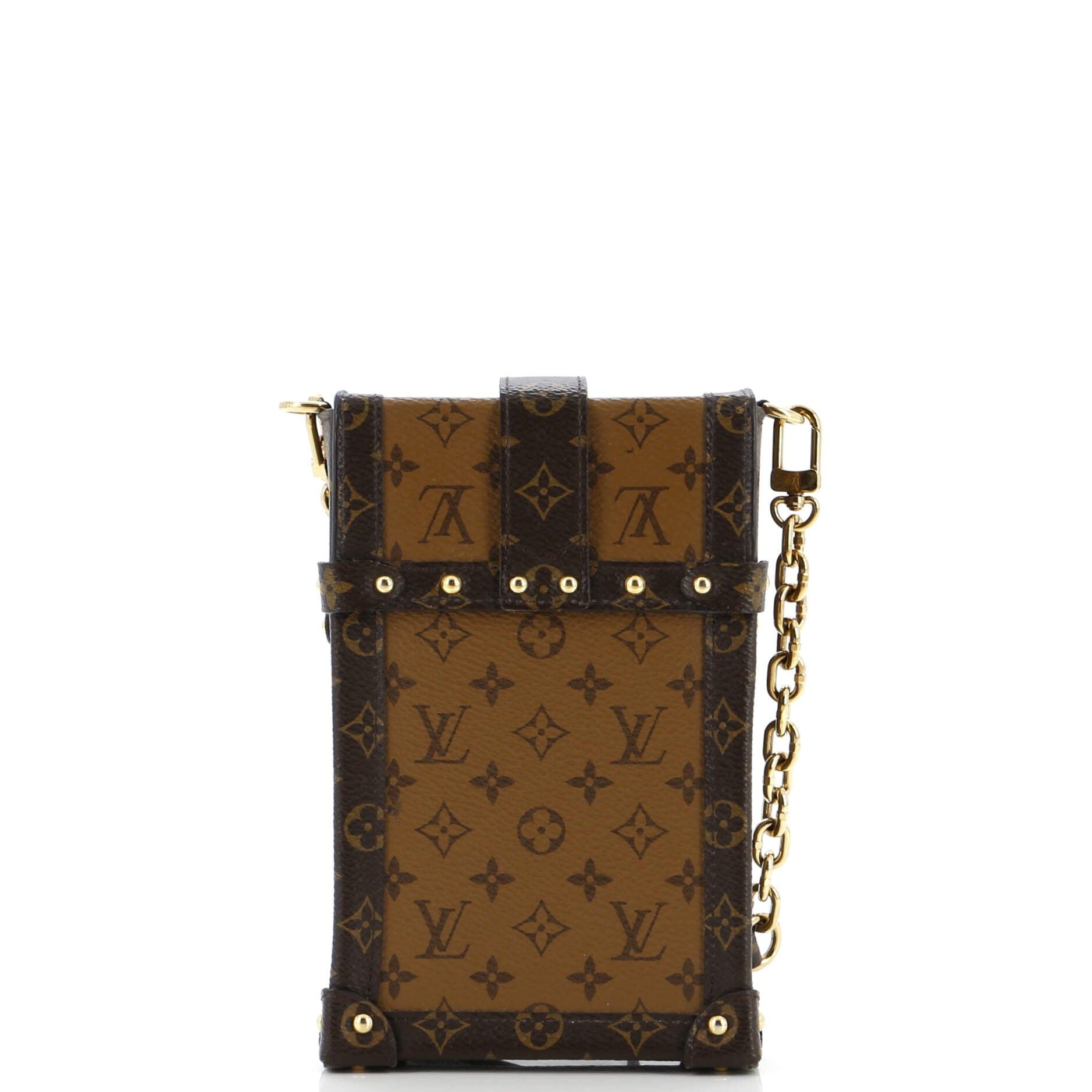 Louis Vuitton Vertical Trunk Pochette Reverse Monogram Canvas