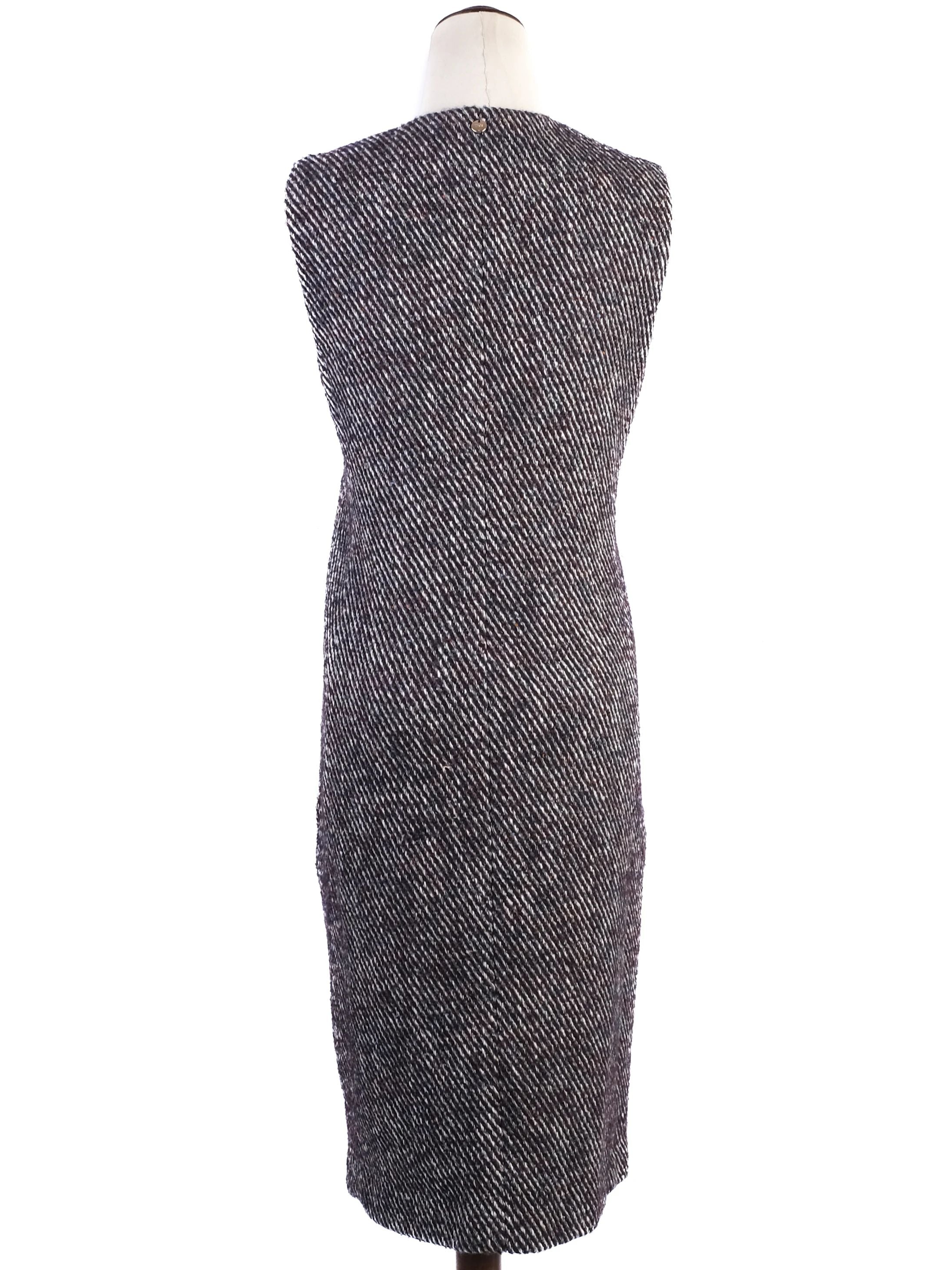Excellent Liu Jo Gray Wool Sleeveless Dress Size S with Pockets