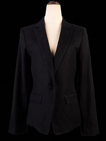 Excellent J.Lindeberg Black Wool Blazer Women Size S