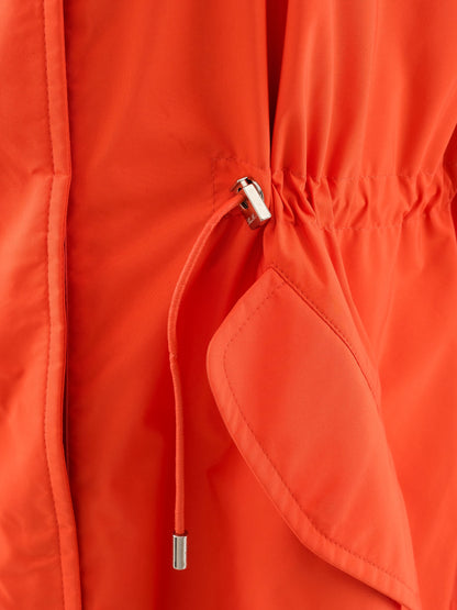 Perfect Loro Piana Orange Hooded Jacket Women&