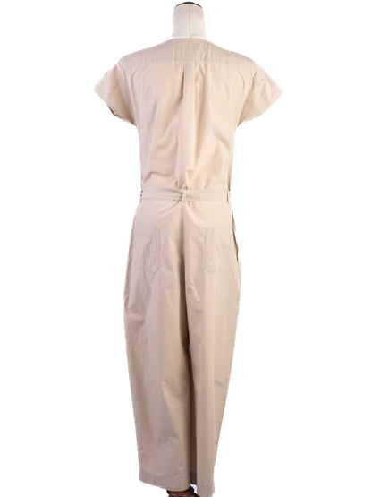 Excellent Weekend MaxMara White Cotton Jumpsuit Size S