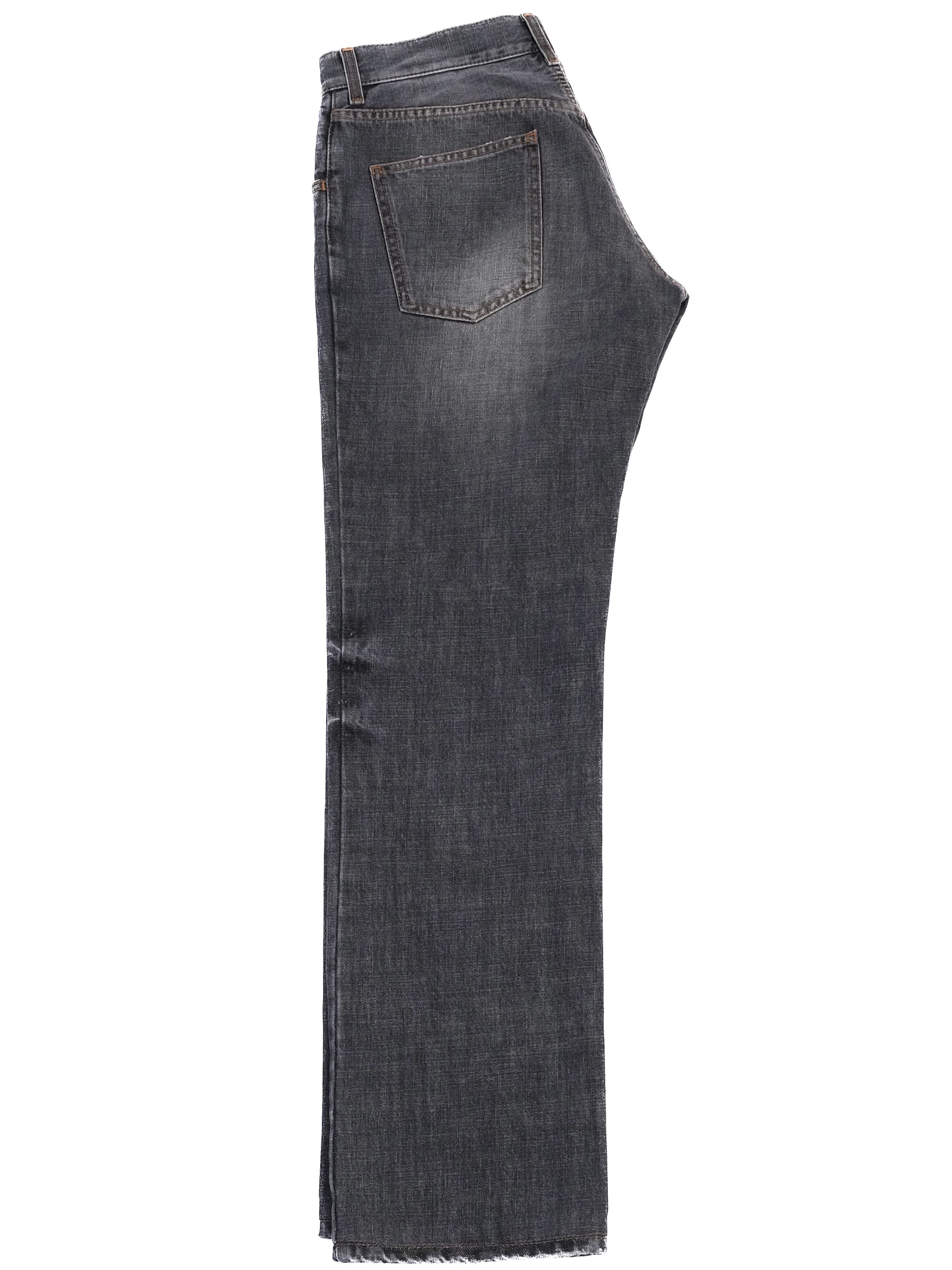 Excellent Dolce Gabbana Dark Gray Distressed Denim Jeans Men