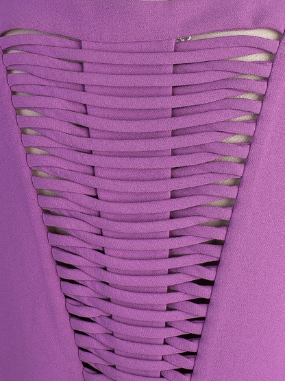 Excellent Robert Rodriguez Purple Sleeveless Dress Size M