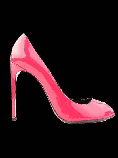 Excellent Saint Laurent Pink High-Heeled Peep-Toe Shoes Size 39