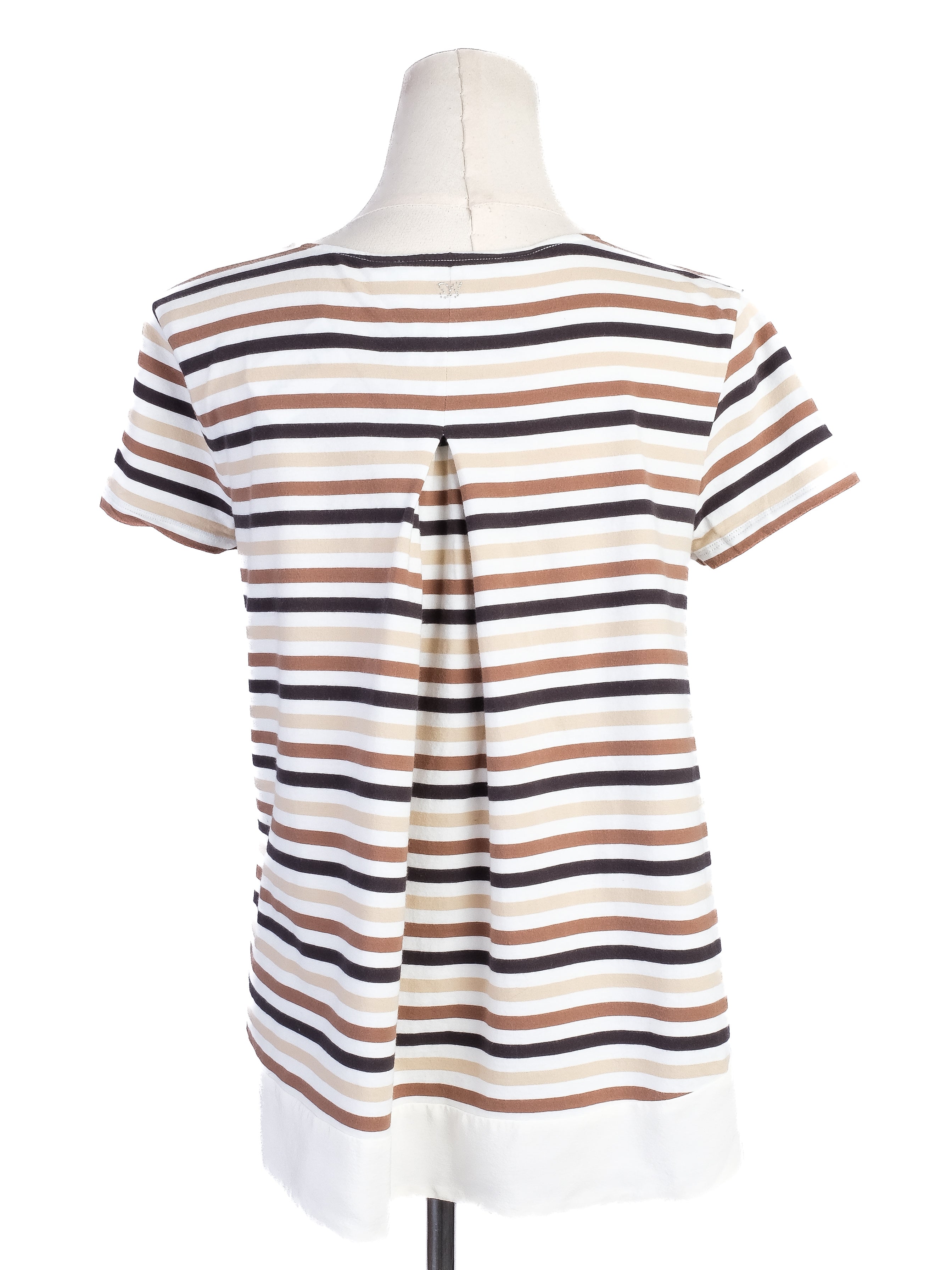 Excellent Weekend MaxMara Striped T-Shirt Size S Cotton Blend