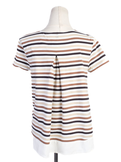 Excellent Weekend MaxMara Striped T-Shirt Size S Cotton Blend