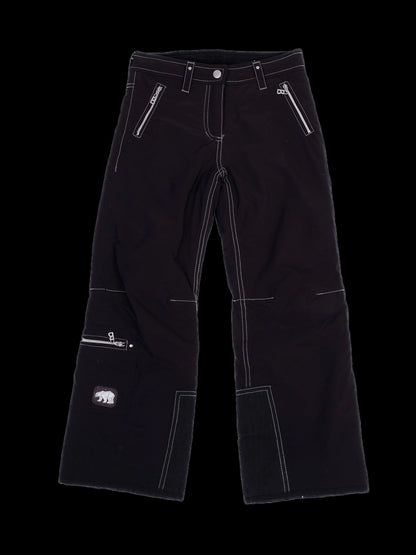 Excellent Bogner Kids Black Nylon Pants Size 5 with Embroidery