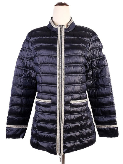 Good Beaumont Blue Quilted Jacket Size S Women Polyester