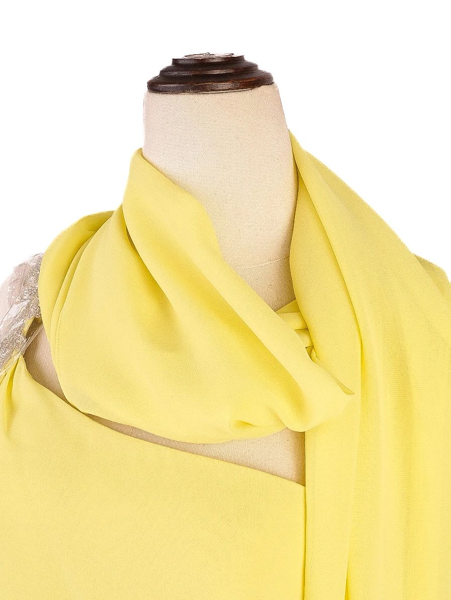 NEW Pronovias Yellow Asymmetrical One-Shoulder Dress Women&