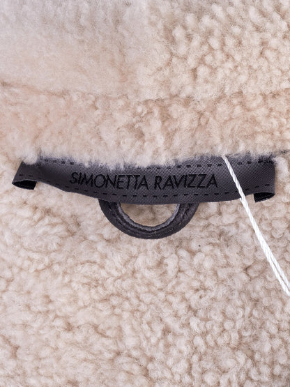 Average Simonetta Ravizza Orange Coat Size S with Shearling