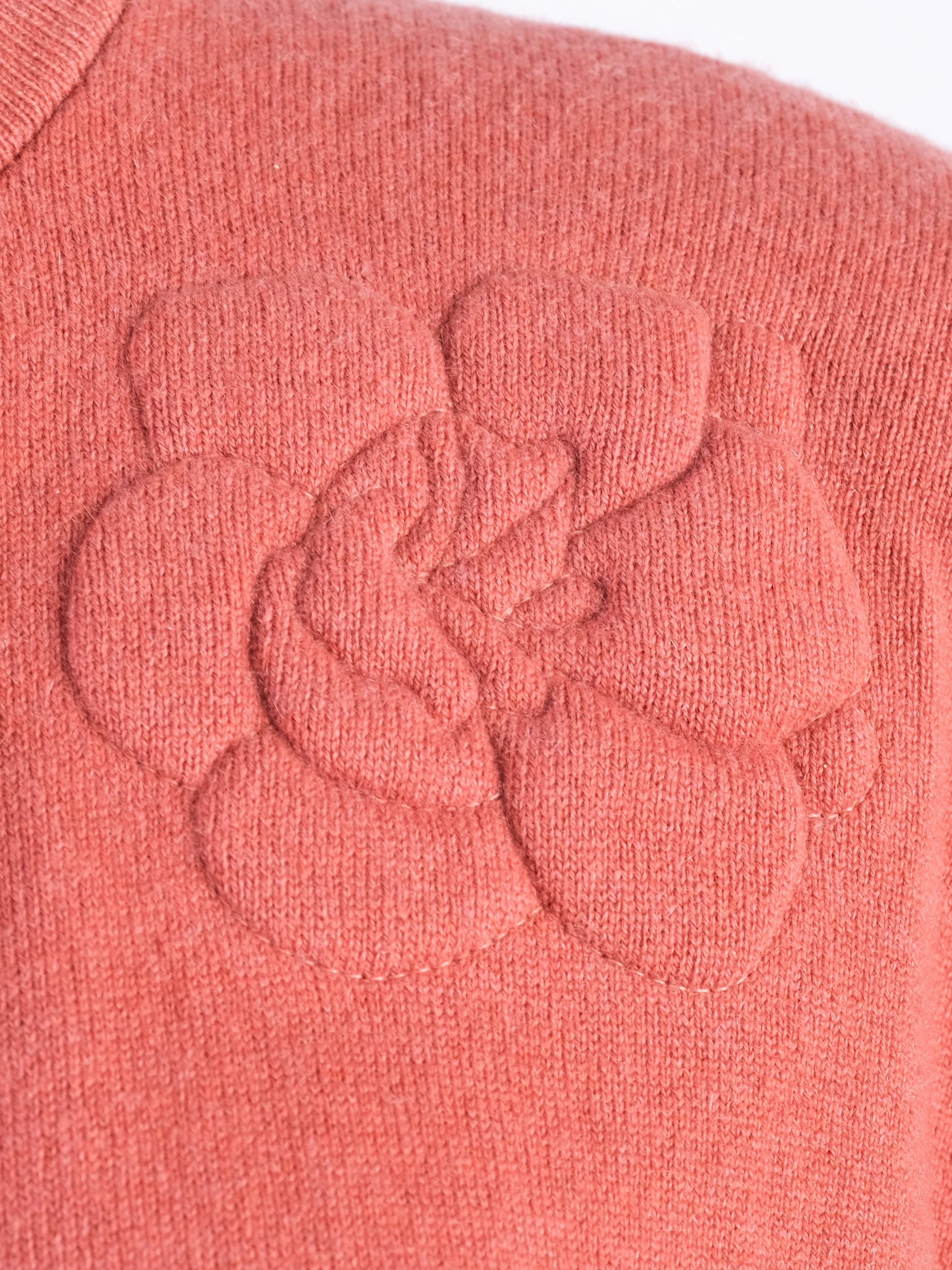 Excellent Brunello Cucinelli Orange Cashmere Sweater Size S