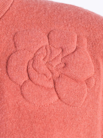 Excellent Brunello Cucinelli Orange Cashmere Sweater Size S