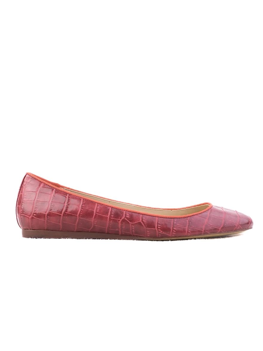 Excellent Stella McCartney Red Leather Flat Shoes Size 40
