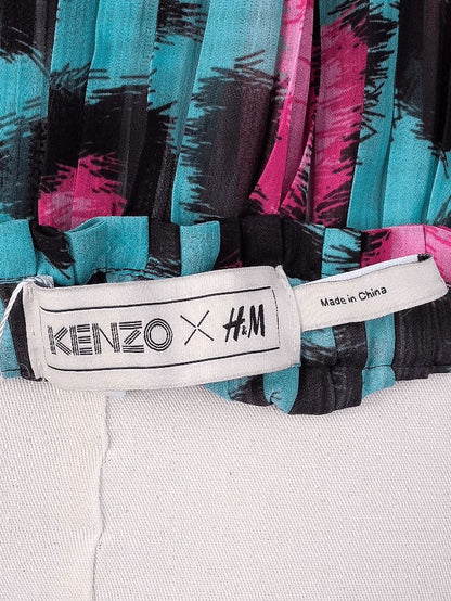 Excellent Kenzo &amp; H&amp;M Green Pleated Outfit Size M