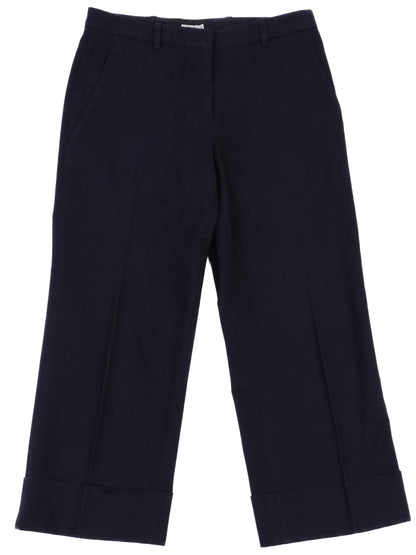 Excellent Miu Miu Blue Cotton Pants Size 42S Made in Italy