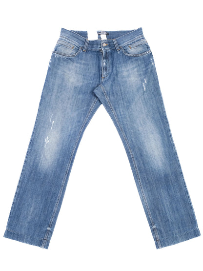 Excellent Dolce Gabbana Blue Denim Jeans Size XL Cotton
