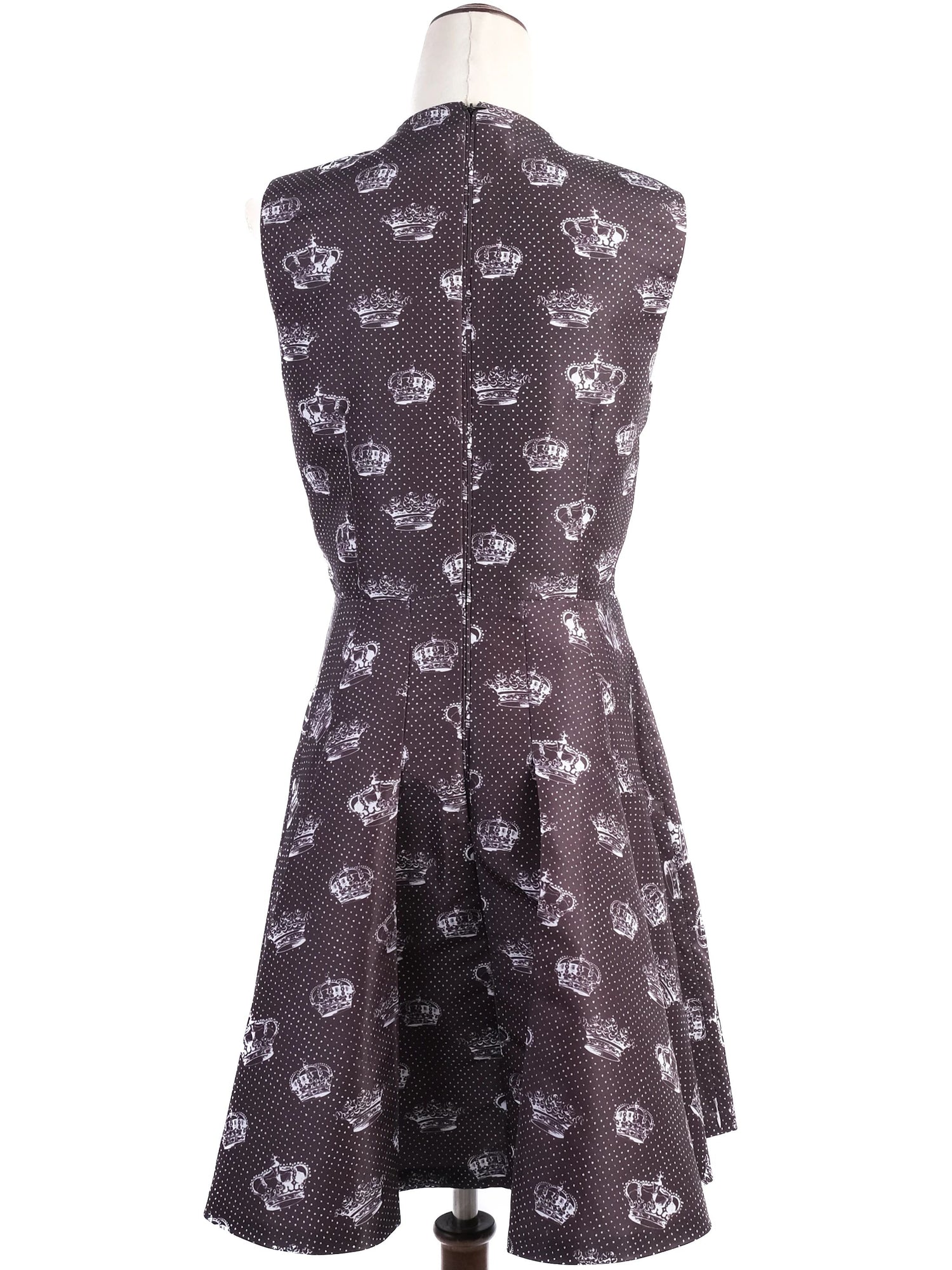 EXCELLENT Red Valentino Black Sleeveless Flared Dress Size L