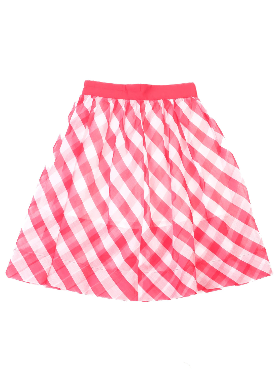 Excellent Monnalisa Pink &amp; White Checkered Skirt Size 10 for Kids