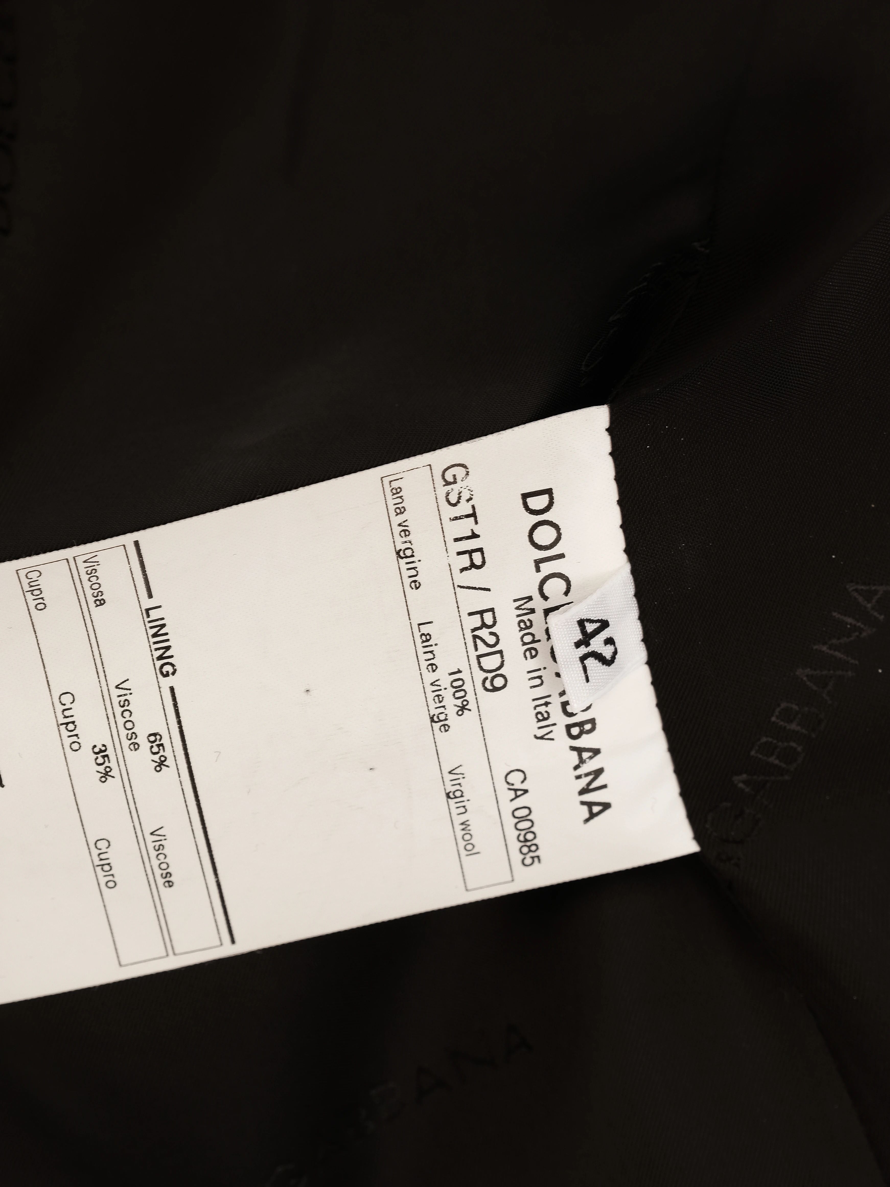 Excellent Dolce Gabbana Black Pinstripe Suit Size L Women Viscose