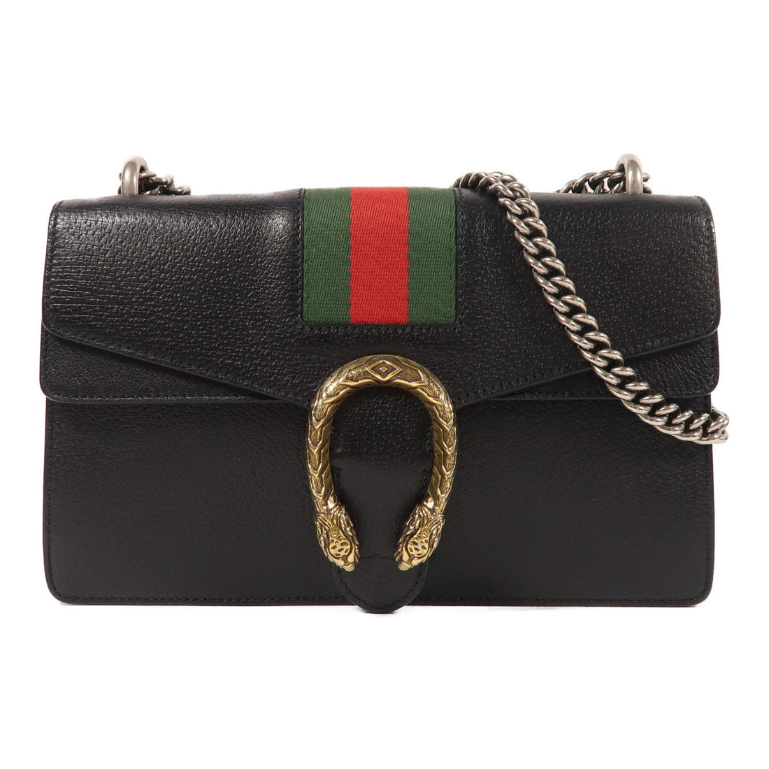 Gucci Cowhide Leather Dionysus Crossbody Back Bag Black Color Shoulder Bag Black Calfskin (cowhide) 4