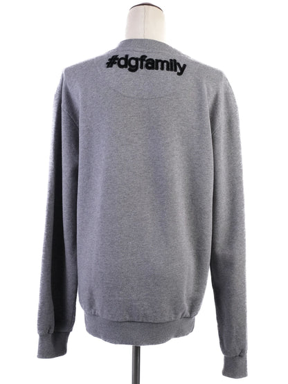 Excellent Dolce Gabbana Gray Cotton Sweatshirt Size S with 