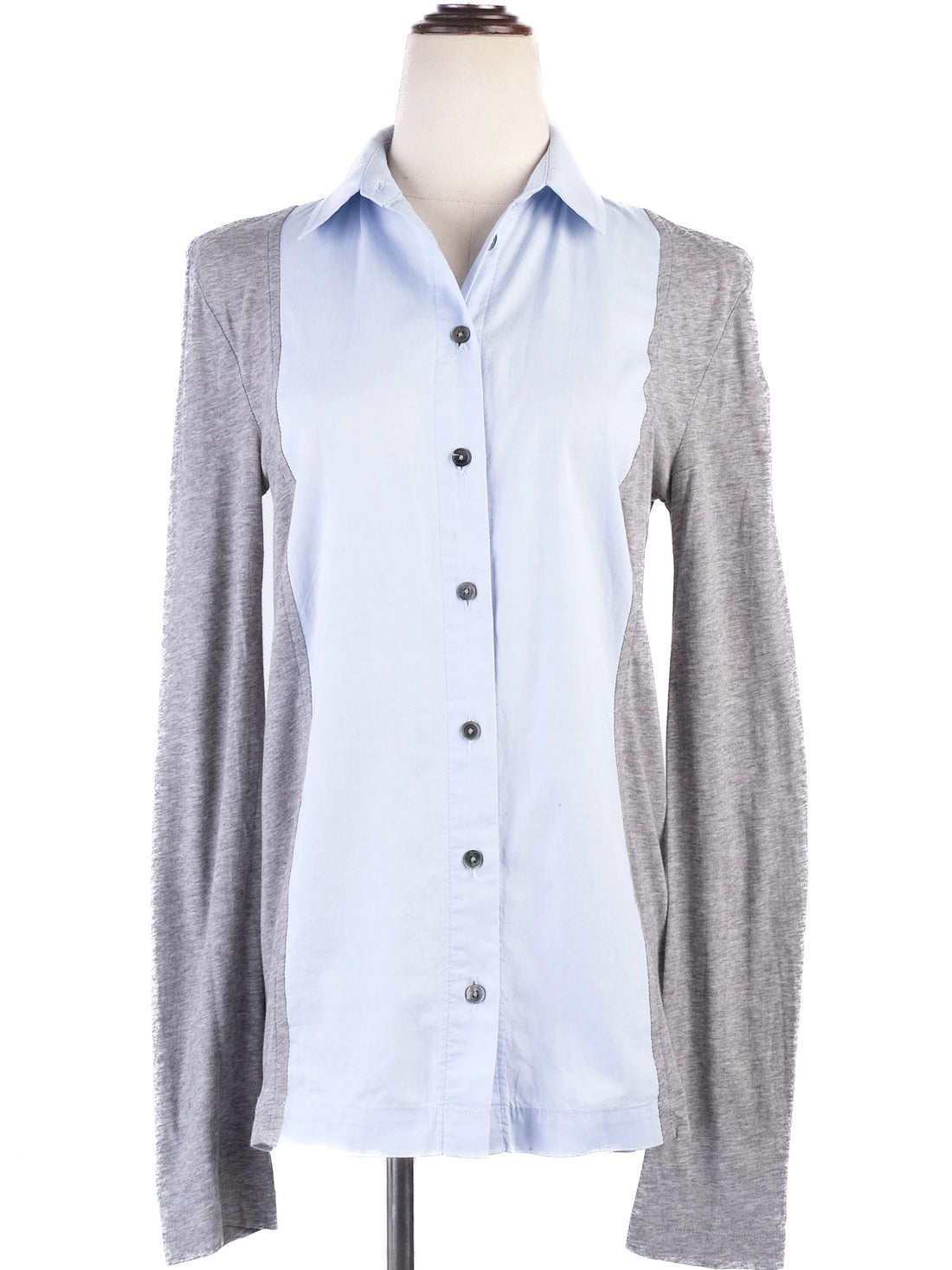 Excellent Alexander Wang Long Sleeve Shirt Light Blue XS