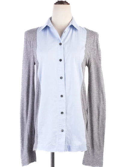 Excellent Alexander Wang Long Sleeve Shirt Light Blue XS