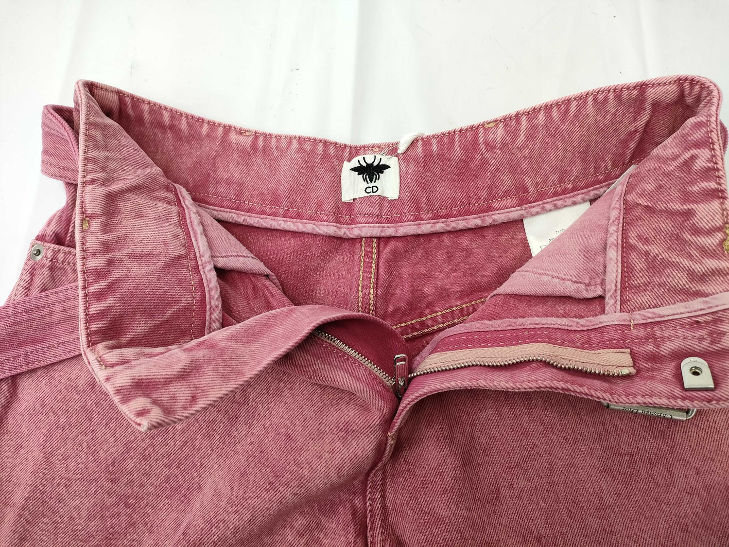 Dior Pink Denim Shorts Size 34