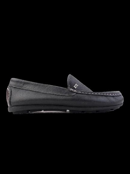 Perfect Iceberg Junior Black Leather Loafers Size 33 for Kids