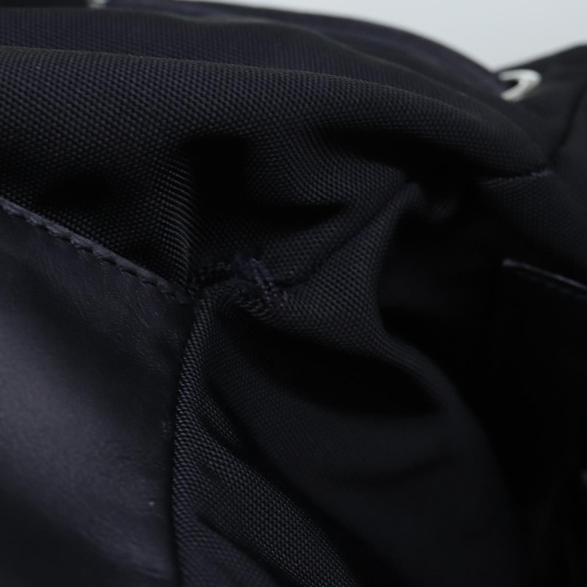 Gucci Backpack Nylon Leather Black