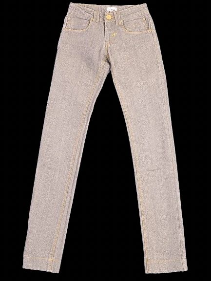 Excellent Pinko Gray Cotton Jeans Size S with Unique Pocket Design