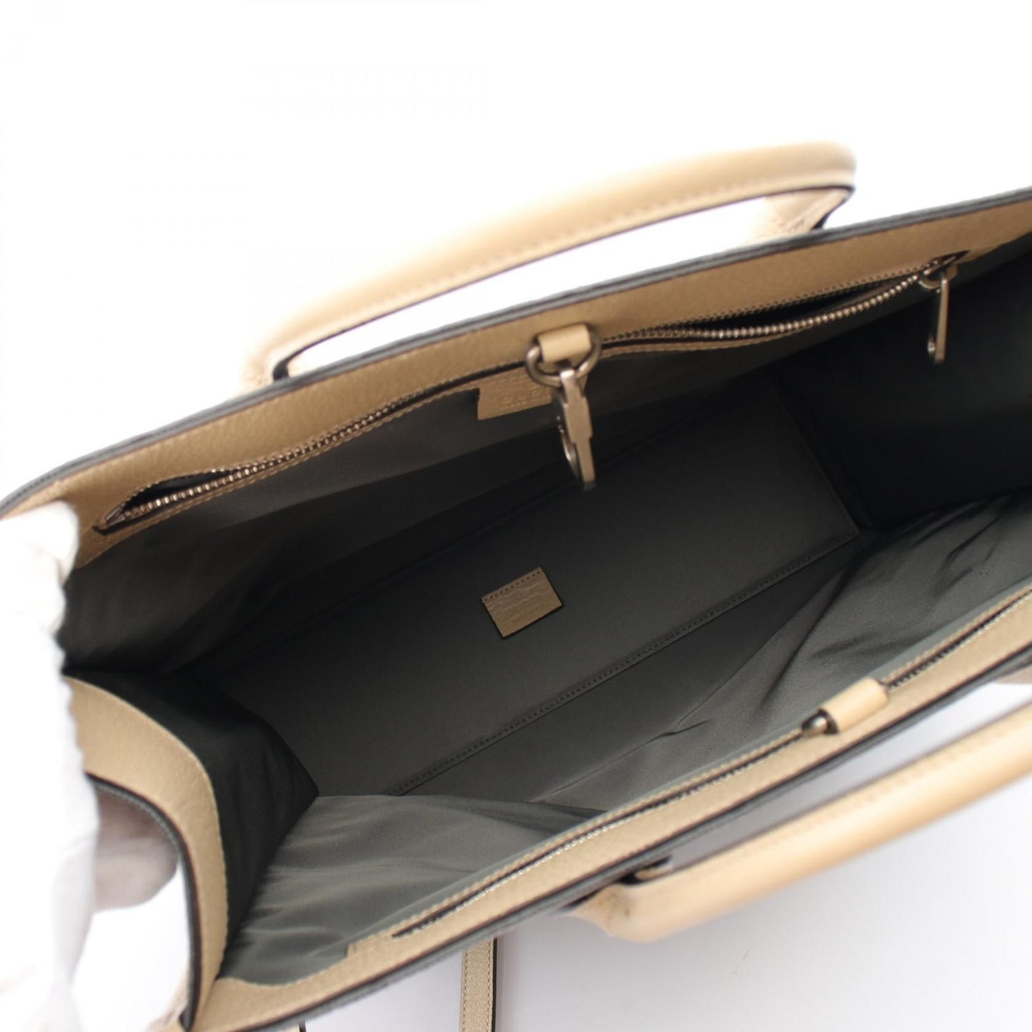 Gucci Off The Grid Gg Pattern 2way Tote 630355 Leather Nylon Canvas