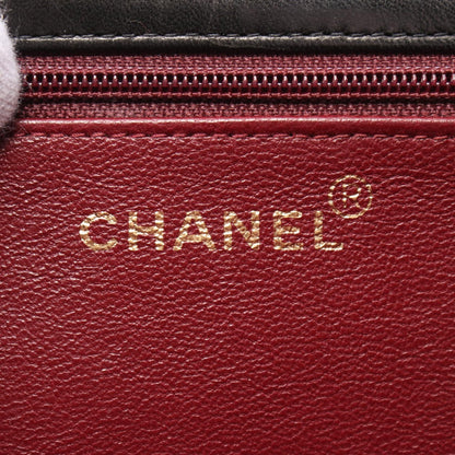 Chanel Black Matelasse Shoulder Bag Lambskin (sheep Leather)