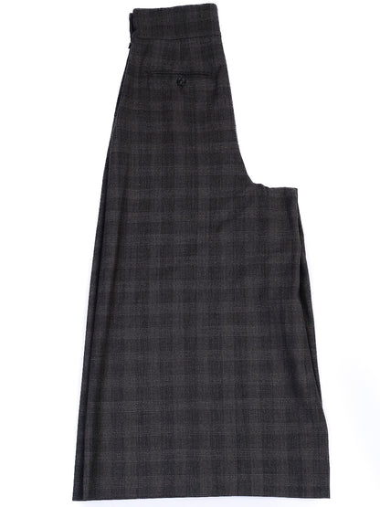 Excellent Weekend MaxMara Gray Wool Wide-Leg High-Waisted Pants XS